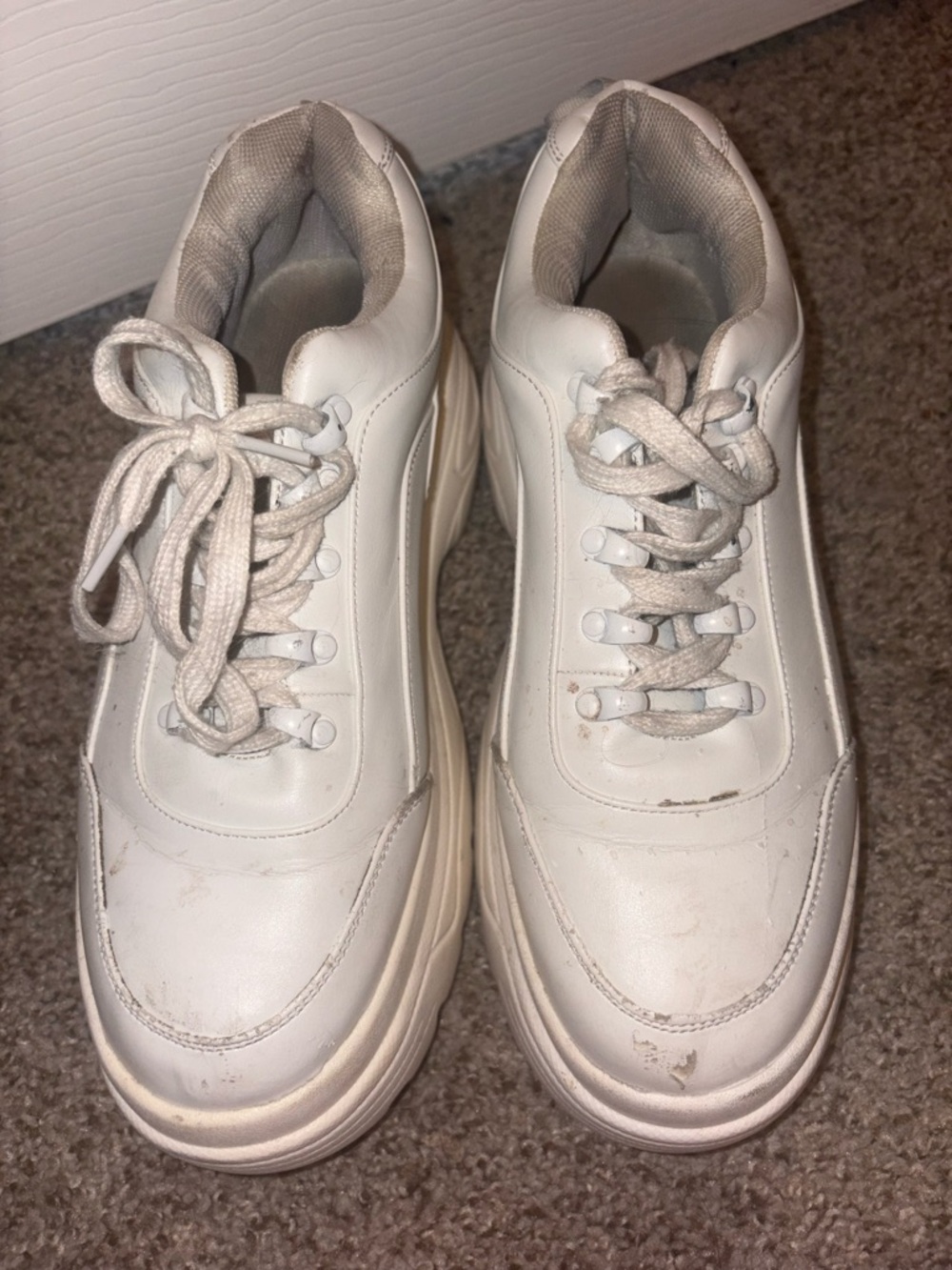 White Platform Sneakers